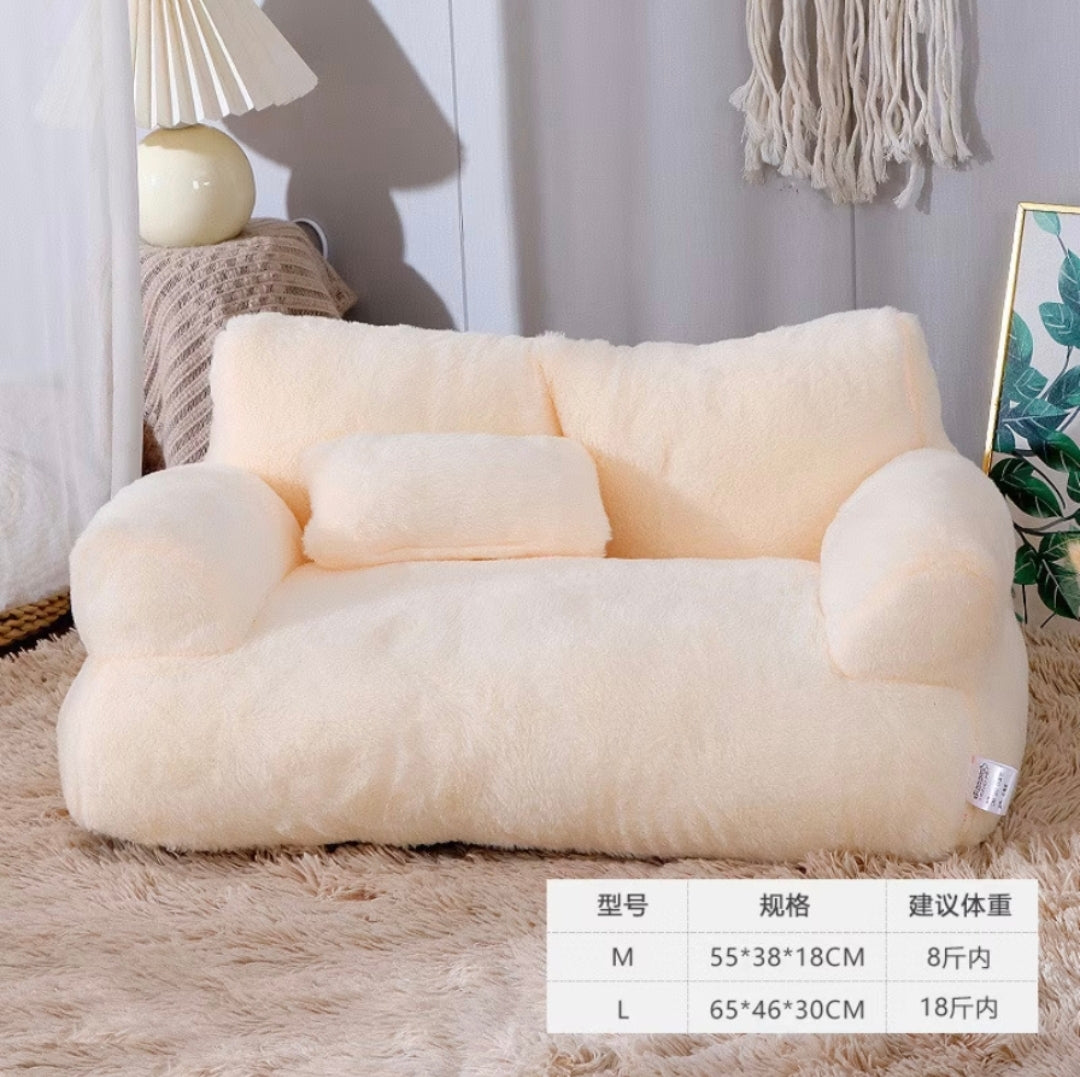Sofá Ansiolítico Macio para Gatos 65cm — Várias Cores