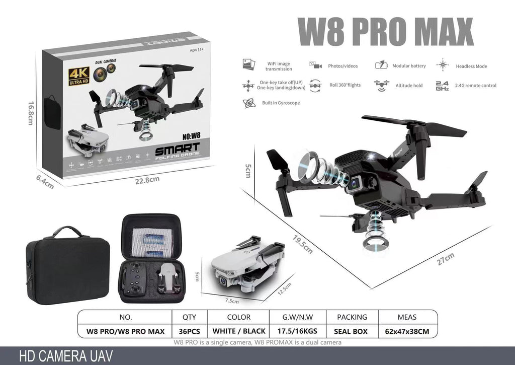 Dron Doble Camara 4k Maletin