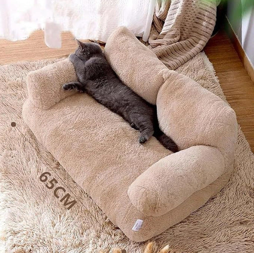 Sofá Ansiolítico Macio para Gatos 65cm — Várias Cores